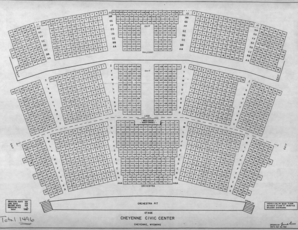 Seating Chart Cheyenne Civic Center Wyoming